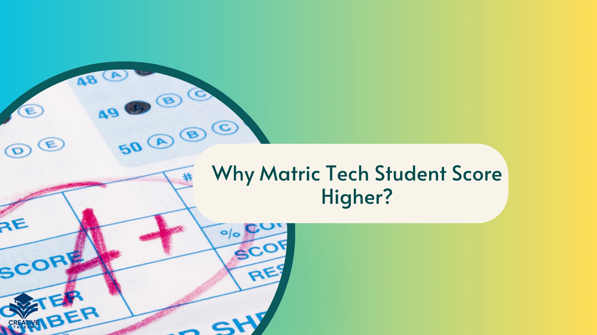 Why Matric Tech Students Score Higher